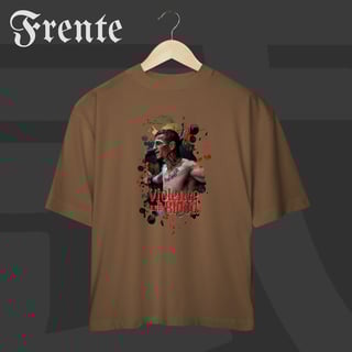Nome do produto Camiseta Oversized - TRG Violence and Blood | Arte no peito