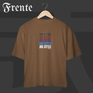 Nome do produto Camiseta Oversized - Jiu-Jitsu Ranks | Arte no peito