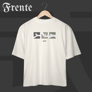 Nome do produto Camiseta Oversized - Mão de vaca | Arte no peito