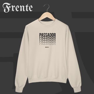 Nome do produto Moletom Fechado - Passador | Arte no peito