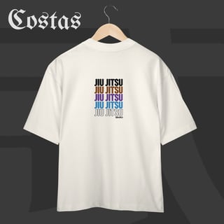 Nome do produto Camiseta Oversized - Jiu-Jitsu Ranks | Arte nas costas