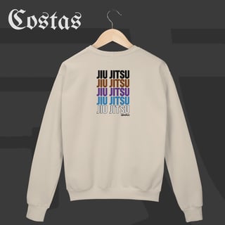 Nome do produto Moletom Fechado - Jiu-Jitsu Ranks | Arte nas costas
