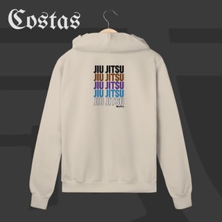 Nome do produto Moletom Zíper - Jiu-Jitsu Ranks | Arte nas costas