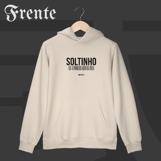 Nome do produto Moletom Canguru - Soltinho | Arte no peito