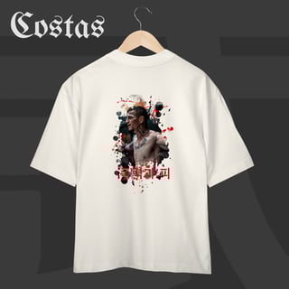 Nome do produto Camiseta Oversized - TRG Violence and Blood Coreano | Arte nas costas
