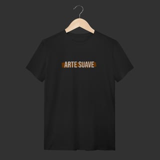 Camiseta T-Shirt - Arte suave faixa marrom