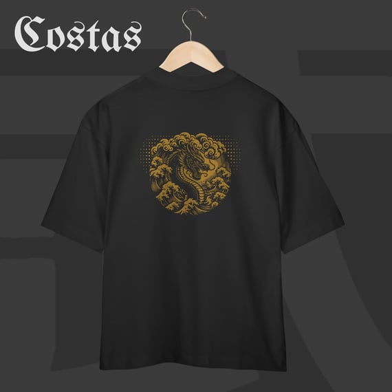 Camiseta Oversized - Sea Dragon | Arte nas costas