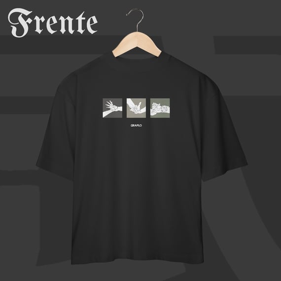 Camiseta Oversized - Mão de vaca | Arte no peito