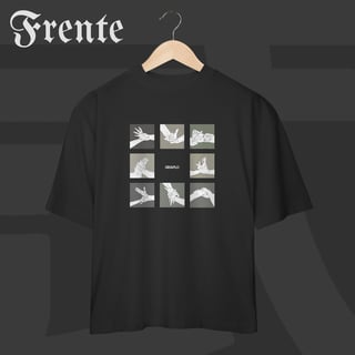Camiseta Oversized - Mão de vaca | Arte no peito