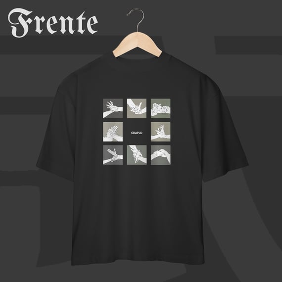 Camiseta Oversized - Mão de vaca | Arte no peito