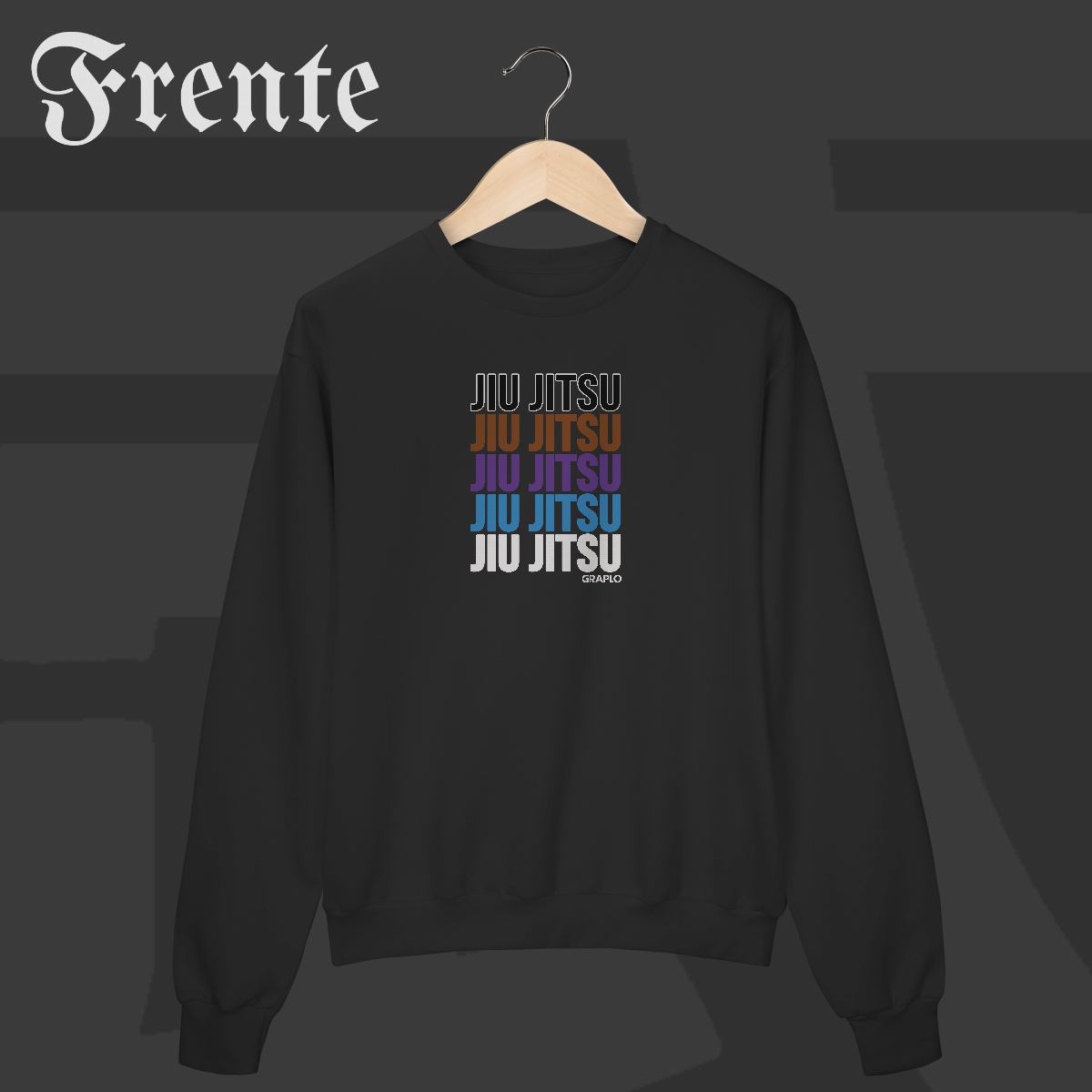 Moletom Fechado - Jiu-Jitsu Ranks | Arte no peito