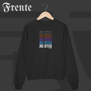 Nome do produto Moletom Fechado - Jiu-Jitsu Ranks | Arte no peito