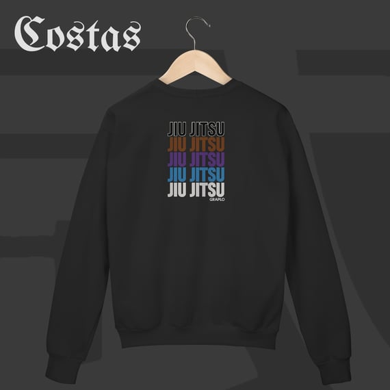 Moletom Fechado - Jiu-Jitsu Ranks | Arte nas costas
