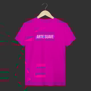 Nome do produto Camiseta T-Shirt - Arte suave faixa roxa