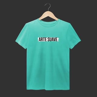 Nome do produto Camiseta Estonada - Arte suave faixa branca