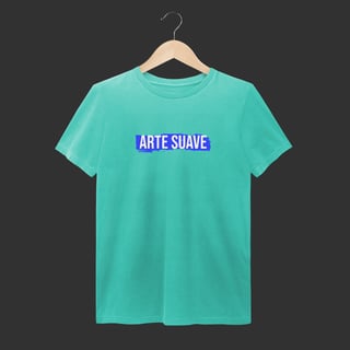 Nome do produto Camiseta Estonada - Arte suave faixa azul