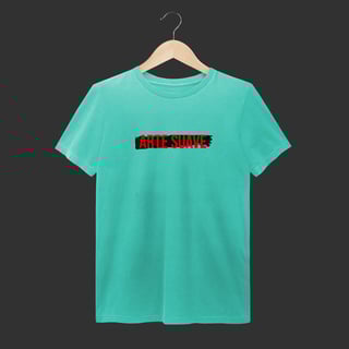 Nome do produto Camiseta Estonada - Arte suave faixa preta
