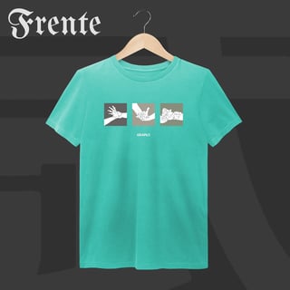 Nome do produto Camiseta Estonada - Mão de vaca | Arte no peito