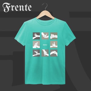Nome do produto Camiseta Estonada - Mão de vaca | Arte no peito