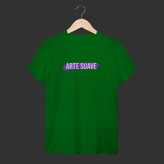 Nome do produto Camiseta T-Shirt - Arte suave faixa roxa