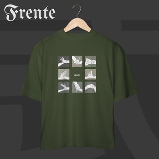 Nome do produto Camiseta Oversized - Mão de vaca | Arte no peito