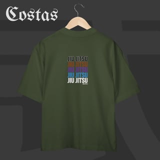 Nome do produto Camiseta Oversized - Jiu-Jitsu Ranks | Arte nas costas