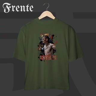 Nome do produto Camiseta Oversized - TRG Violence and Blood Coreano | Arte no peito