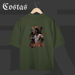 Nome do produto Camiseta Oversized - TRG Violence and Blood Coreano | Arte nas costas
