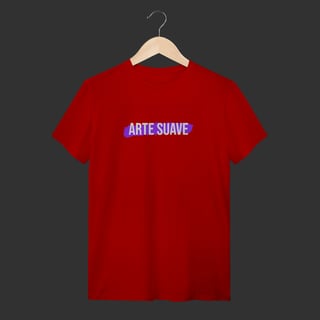 Nome do produto Camiseta T-Shirt - Arte suave faixa roxa