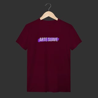 Nome do produto Camiseta T-Shirt - Arte suave faixa roxa