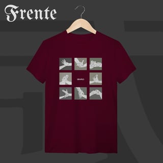 Nome do produto Camiseta T-Shirt - Mão de vaca | Arte no peito