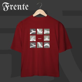 Nome do produto Camiseta Oversized - Mão de vaca | Arte no peito