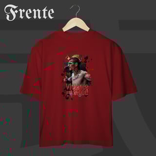 Nome do produto Camiseta Oversized - TRG Violence and Blood | Arte no peito