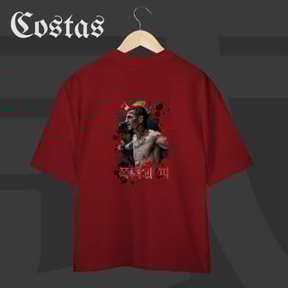 Nome do produto Camiseta Oversized - TRG Violence and Blood Coreano | Arte nas costas