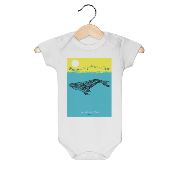 BALEIA JUBARTE - BODY INFANTIL