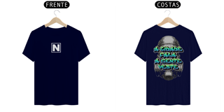 Nome do produto Camiseta modelo Quality estampa frente e costas NOXTRA MASCARA streetwear urbanwear masculino