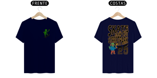 Nome do produto Camiseta modelo Quality estampa frente e costas ALIEN SKATER streetwear urbanwear masculino