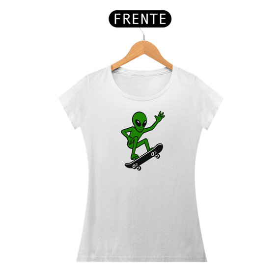 Baby look long Classic estampa frente ALIEN MANOBRA streetwear urbanwear feminino