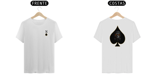 Nome do produto Camiseta modelo Quality estampa frente e costas ÁS DE ESPADAS streetwear urbanwear unisex