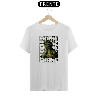 Nome do produto Camiseta modelo Prime estampa frente VERGONHA LIBERAL streetwear urbanwear unisex