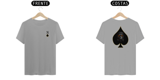 Nome do produto Camiseta modelo Quality estampa frente e costas ÁS DE ESPADAS streetwear urbanwear unisex