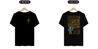Nome do produto Camiseta modelo Quality estampa frente e costas ALIEN SKATER streetwear urbanwear masculino