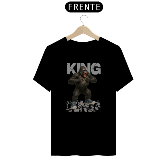 Camiseta modelo Quality estampa frente KING KONGA streetwear urbanwear masculino