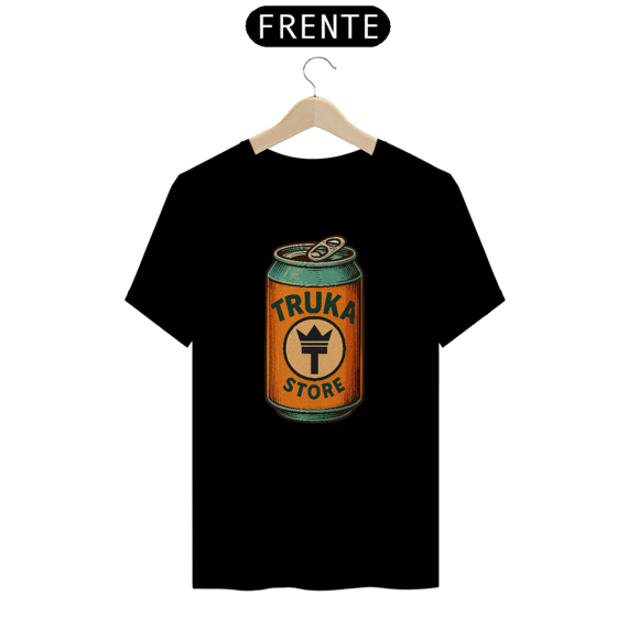 Camiseta modelo Quality estampa frente LATA SODA streetwear urbanwear masculino