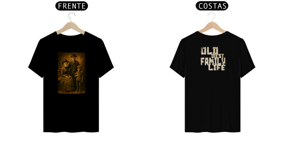 Camiseta modelo Quality estampa frente e costas VELHO OESTE streetwear urbanwear masculino