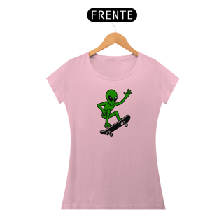 Nome do produto Baby look long Classic estampa frente ALIEN MANOBRA streetwear urbanwear feminino