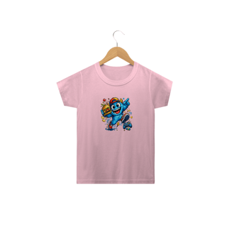 Nome do produto Camiseta infantil - Monstro lanchando - Clássica