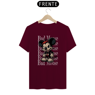 Nome do produto Camiseta modelo Quality estampa frente BAD MOUSE streetwear urbanwear masculino