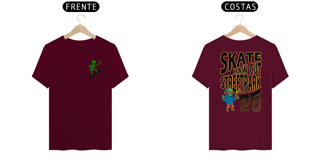 Nome do produto Camiseta modelo Quality estampa frente e costas ALIEN SKATER streetwear urbanwear masculino