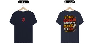 Nome do produto T-shirt Só me corrija se for maior que eu 